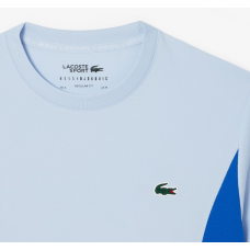 CAMISETA LACOSTE SPORT NOVAK DJOKOVIC - AZUL/BRANCO